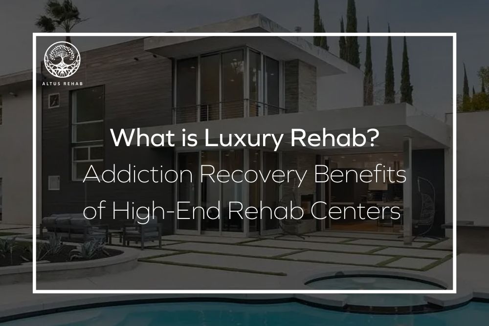Beautiful grounds of Altus Rehab luxury rehab center in Encino, California